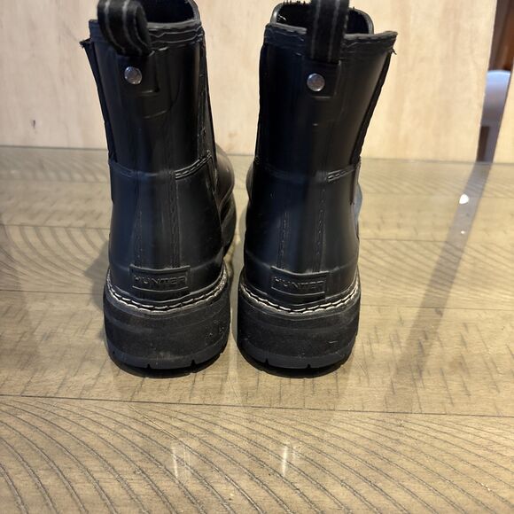 Hunter Womens Chelsea Rain Boots black Size 8 US - Picture 4 of 7